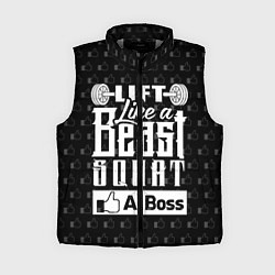 Женский жилет Lift Like A Beast Squat, цвет: 3D-светло-серый