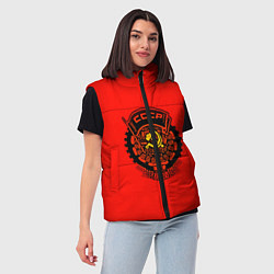 Женский жилет СССР, цвет: 3D-красный — фото 2