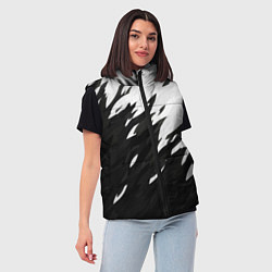 Женский жилет Black & white, цвет: 3D-черный — фото 2