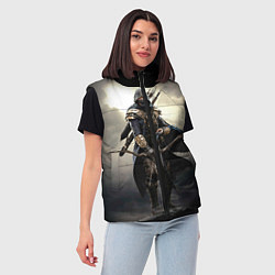 Женский жилет TES 7, цвет: 3D-красный — фото 2