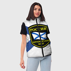 Женский жилет Черноморский флот, цвет: 3D-красный — фото 2