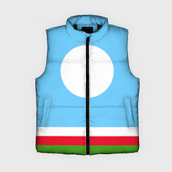 Женский жилет Республика Саха, цвет: 3D-черный