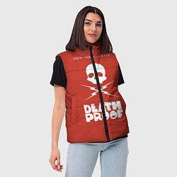 Женский жилет Deatch Proof Skull, цвет: 3D-красный — фото 2