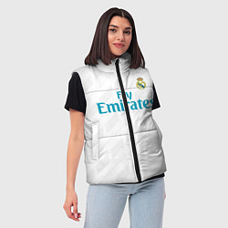 Женский жилет Real Madrid, цвет: 3D-черный — фото 2
