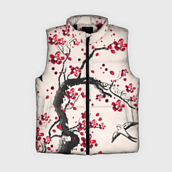 Женский жилет Сакура, цвет: 3D-черный