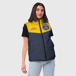 Женский жилет PSG: Navy Yellow, цвет: 3D-красный — фото 2