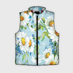 Женский жилет Ромашки, цвет: 3D-красный