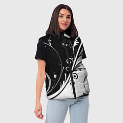 Женский жилет Цветочный узор, цвет: 3D-красный — фото 2