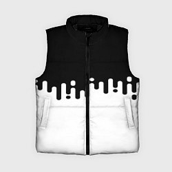 Женский жилет Чёрно-белый узор, цвет: 3D-черный