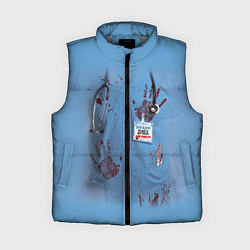 Женский жилет Костюм врача кровь, цвет: 3D-светло-серый