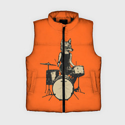 Женский жилет Drums Fox, цвет: 3D-черный