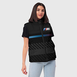 Женский жилет BMW: Brand Lines, цвет: 3D-черный — фото 2