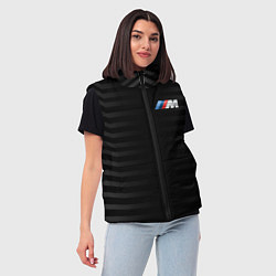 Женский жилет BMW M BLACK & GREY, цвет: 3D-черный — фото 2