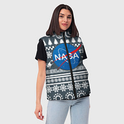 Женский жилет NASA: New Year, цвет: 3D-красный — фото 2