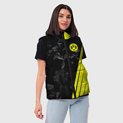 Женский жилет FC Borussia Dortmund: Abstract, цвет: 3D-черный — фото 2