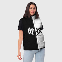 Женский жилет Ария Ч/Б, цвет: 3D-черный — фото 2