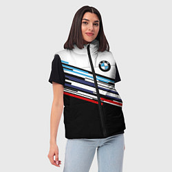 Женский жилет BMW BRAND COLOR БМВ, цвет: 3D-черный — фото 2