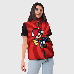 Женский жилет Super Mario: Red Illusion, цвет: 3D-черный — фото 2