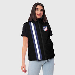Женский жилет FC Atletico Madrid: Blue Line, цвет: 3D-светло-серый — фото 2