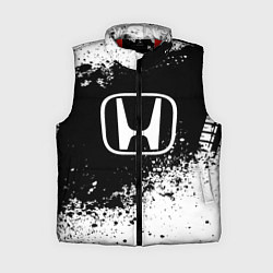 Женский жилет Honda: Black Spray, цвет: 3D-красный