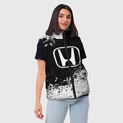 Женский жилет Honda: Black Spray, цвет: 3D-черный — фото 2