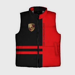 Женский жилет Porsche: Red Sport, цвет: 3D-светло-серый