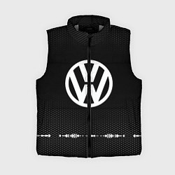 Женский жилет Volkswagen: Black Abstract, цвет: 3D-светло-серый