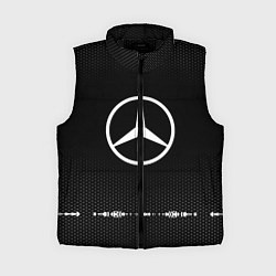 Женский жилет Mercedes: Black Abstract, цвет: 3D-черный