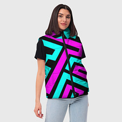 Женский жилет Maze: Violet & Turquoise, цвет: 3D-красный — фото 2