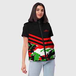 Женский жилет CS:GO Red Camo, цвет: 3D-красный — фото 2