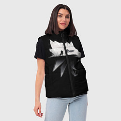 Женский жилет Волк Ведьмака, цвет: 3D-черный — фото 2