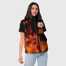 Женский жилет Спасибо деду за Победу - день Победы, цвет: 3D-черный — фото 2