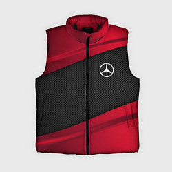 Женский жилет Mercedes Benz: Red Sport, цвет: 3D-черный