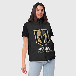 Женский жилет Vegas: Golden Knights, цвет: 3D-светло-серый — фото 2