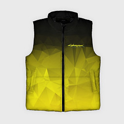 Женский жилет Cyberpunk 2077: Yellow Poly, цвет: 3D-черный
