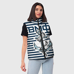 Женский жилет Якорь ВМФ, цвет: 3D-светло-серый — фото 2