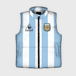 Женский жилет Марадона Аргентина ретро, цвет: 3D-светло-серый