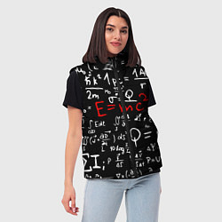 Женский жилет E=mc2: Black Style, цвет: 3D-красный — фото 2