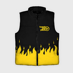 Женский жилет 21 Pilots: Yellow Fire, цвет: 3D-черный