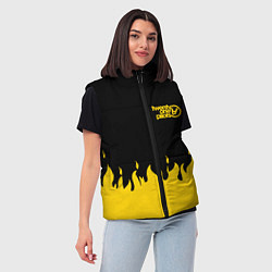 Женский жилет 21 Pilots: Yellow Fire, цвет: 3D-черный — фото 2