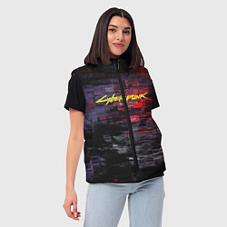 Женский жилет Cyberpunk 2077: Techno Style, цвет: 3D-красный — фото 2