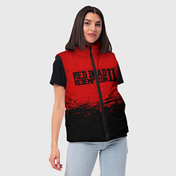 Женский жилет Red Dead Redemption II, цвет: 3D-красный — фото 2