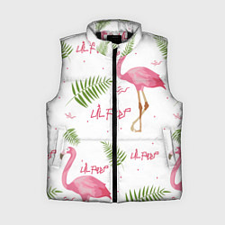 Женский жилет Lil Peep: Pink Flamingo, цвет: 3D-черный