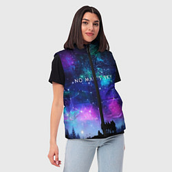 Женский жилет No Man's Sky: Space Vision, цвет: 3D-черный — фото 2