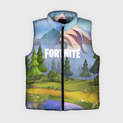 Женский жилет Fortnite: Forest View, цвет: 3D-светло-серый
