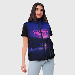 Женский жилет Stranger Things: Neon Road, цвет: 3D-черный — фото 2
