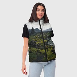 Женский жилет Death Stranding: Green World, цвет: 3D-красный — фото 2