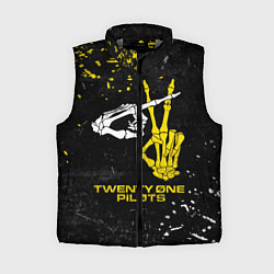 Женский жилет TOP: Skeleton Clique, цвет: 3D-светло-серый