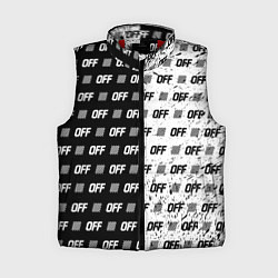 Женский жилет Off-White: Black & White, цвет: 3D-красный