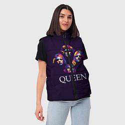 Женский жилет Queen: Fan Art, цвет: 3D-черный — фото 2